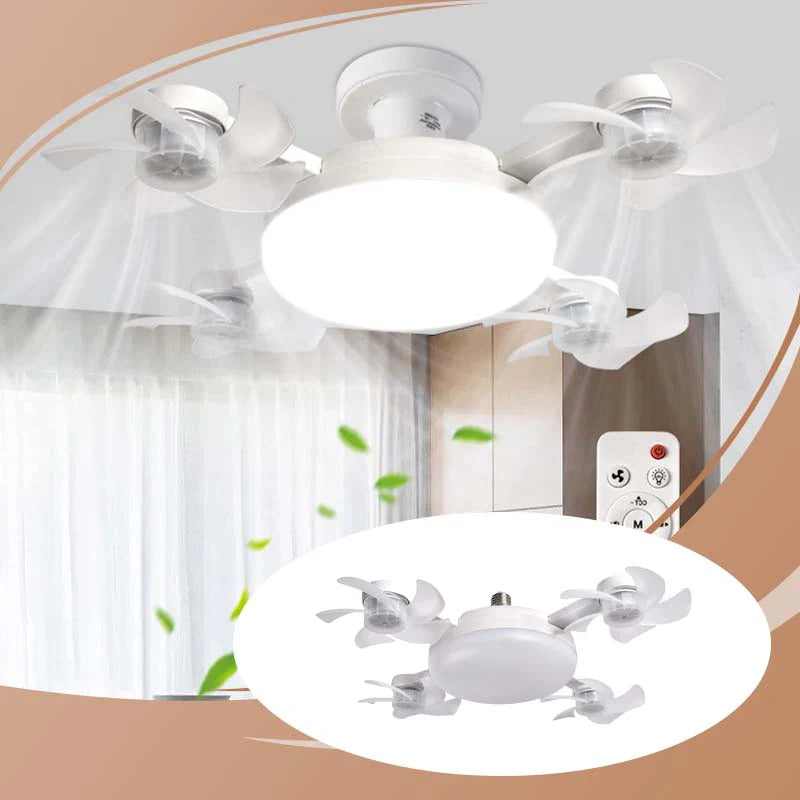 Ventilador de Techo con Luz LED y Control Remoto — Lámpara Moderna Hoy, Frescura de Aire Acondicionado en Verano ❄️