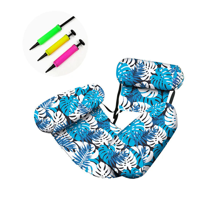 Silla Inflable Tropical para Piscina con Portavasos – Flotador Relax de Verano