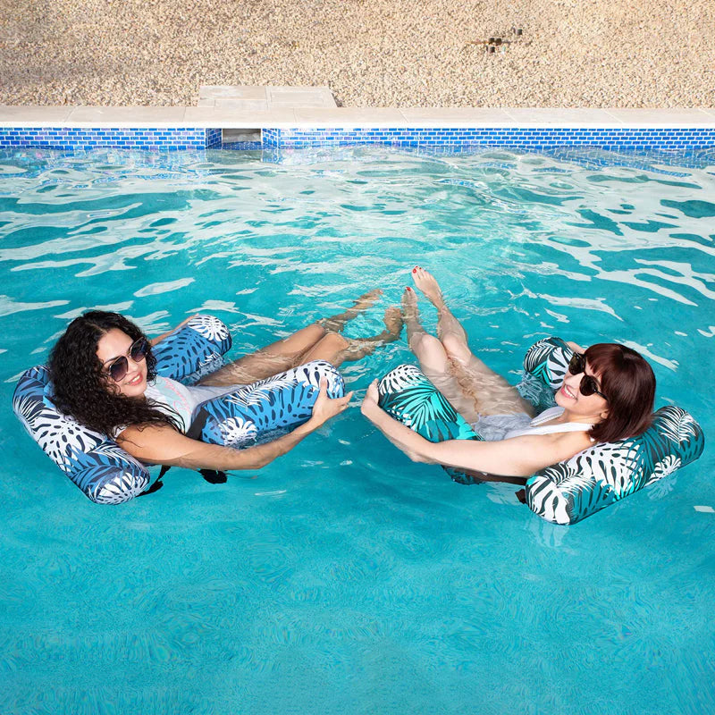 Silla Inflable Tropical para Piscina con Portavasos – Flotador Relax de Verano